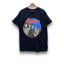 Y2K Heart Band Rock N Roll Star Streetwear T-Shirts Size L SB7D - 黑色 - 查看 7