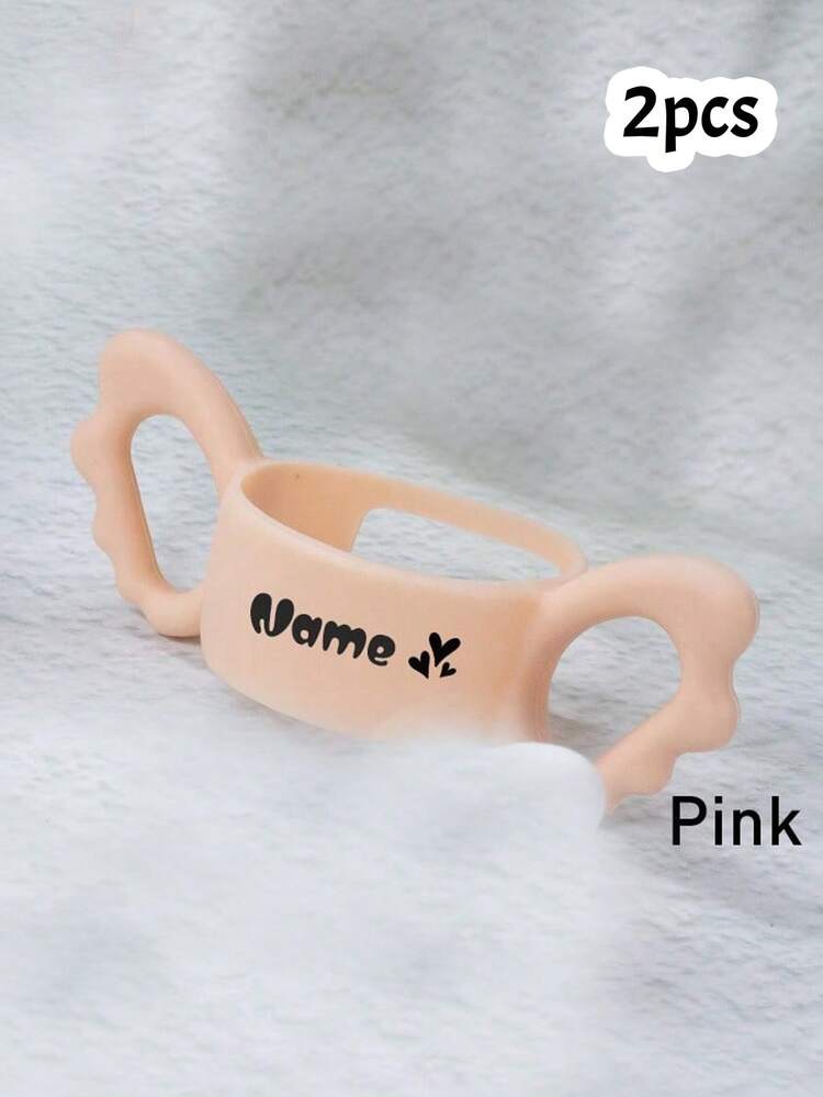 Custom Silicone Bottle Cover, Personalized Wing Design, Customized Text Handle, Customizable Feeding Bottle Accessory, New Mom Birthday Gift, Boy,Girl - Style C - View 10