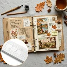 1 Set 300pcs Transparent Self-Adhesive Hole Reinforcement Stickers, Suitable For Notebooks, Planners, Scrapbooks - Loose Leaf Binder Refill Pages, Compatible With Binders, Journals, Stationery - Clear - View 7