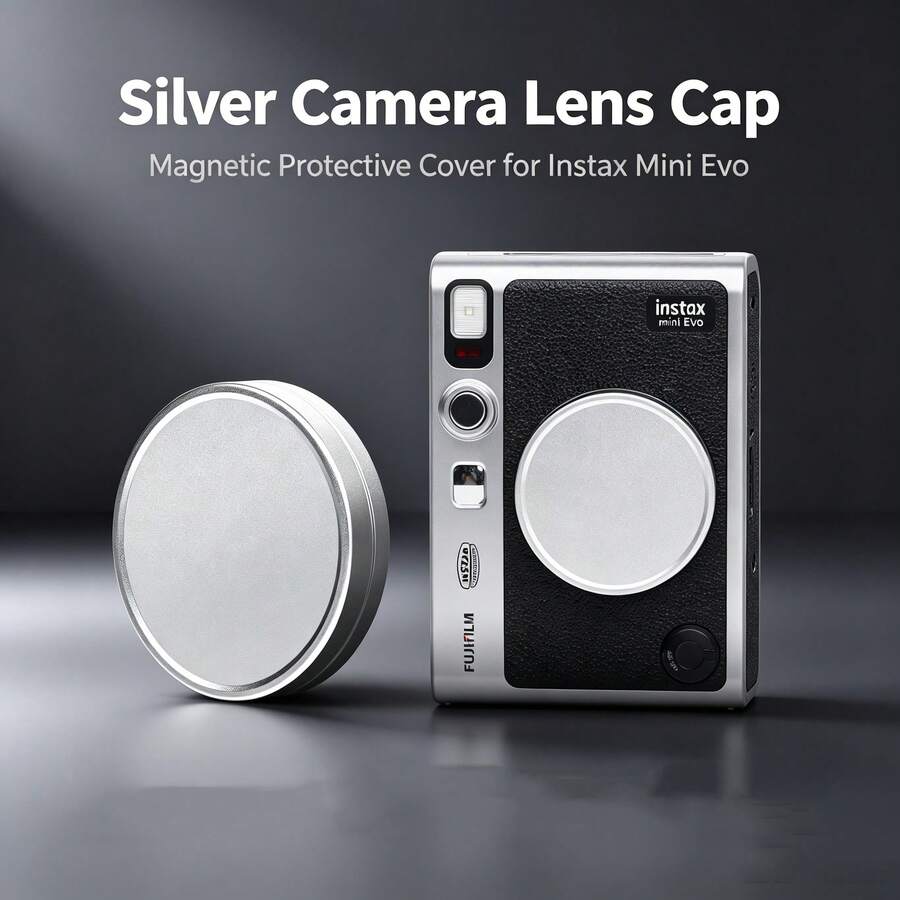 1pc Aluminum Alloy Camera Lens Cap Protector Mini Dust-Proof Lens Cover, Protects Lens From Scratches, Easy To Install, Portable Photography Camera Accessory - View 1