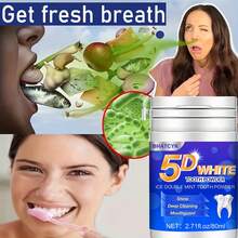 BHATCYK 1pc 3 DAYS Teeth Cleaning Powder, Teeth Whitening ,Teeth Polishing Tooth Deep CleaningPowder,Teeth Polishing Tooth Deep CleaningPowder,Travel - Mint - View 5