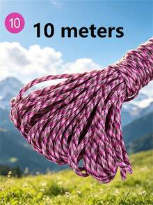 10M/50M/100M Nylon Paracord, 4mm 7-Strand - Non-Elastic Woven Rope, Suitable For Outdoor Training, Camping And DIY Activities - Multicolor - View 57