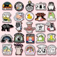 20pcs/Set Assorted Cute Cat Enamel Brooch Pins, Suitable For Backpack, Handbag Decoration, Also Can Be Given As Gifts To Friends - NR8546X20pcs - View 1