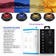 Smartphone Camera Lens, Fun Phone Lens Photography Kit - Includes Fisheye Lens, Macro Lens, Wide Angle Lens, Polarizing Lens And Star Lens, Phone Clip-On Lens Set, Fun Photography Accessories. - Mobile Phone Lens Kit - View 7