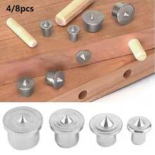 4/8pcs 6/8/10/12mm Panel Furniture Positioning Carpentry Dowel Tips Round Log Pin DIY Locator Center Punching Accessories - A - View 2