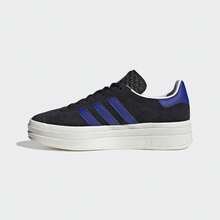 Adidas Spring/Autumn Unisex Classic Sports Shoes, Thick Sole Versatile Casual Training Sneakers HQ4408 - Black/Bright Blue - View 3
