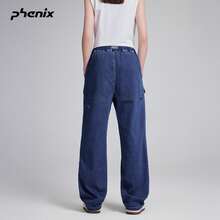 Phenix Phoenix 彈性牛仔褲 中性款 2026SS 寬鬆長版 極簡戶外休閒長褲 - 淺牛仔藍 - 查看 2