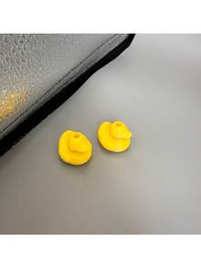 2pcs Yellow Duck Drawstring Locks - Cute Hoodie Cord Beads Decor, Universal Hoodie Drawstring Stoppers, Fun Ins Style Fashion Clothing Accessories, Unisex - A - View 8