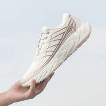 XTEP Wind Fire 28th Generation Women's Running Shoes Leather Cotton Casual Sports Shoes - White-grey/Brown - View 6