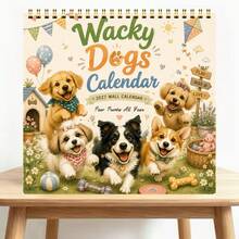 2027 Wall Calendar, 2027 Funny Dog Wall Calendar, 12-Month Calendar Planner, Double Spiral Bound, With Large Writable Blocks, US Holidays, Ideal Christmas New Year Gift For Mom, Women, Colleagues, Teachers - A - View 6