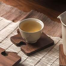 4Pcs Vintage Wooden Puzzle Coasters Heat Resistant Desk Decor - Ornament - View 3