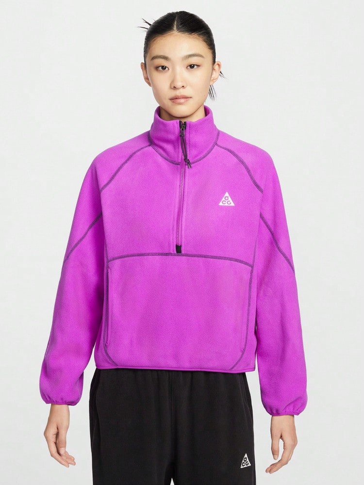 Nike Women's AS W ACG HZ WOLF TREE TOP Knit Sweatshirt Without Hood HJ0238-505 - Purple - View 1