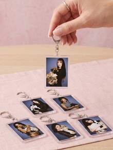 1/6pcs KATSEYE Acrylic Keychains, Girl Group, Manon Sophia Daniela Lara Megan Yoonchae, K-Pop Friendship Bag Charms, Tour Merchandise, Concert Essentials, Tour Must-Haves, Fan Support Items, Fan Freebies, Perfect Decoration For Concert Bags, Perfect Gift For Fans, Party Favors - Multicolor - View 5
