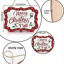 Christmas Home Decor Merry Christmas Wooden Sign Creative Decorative Plaque - 8951 - View 5