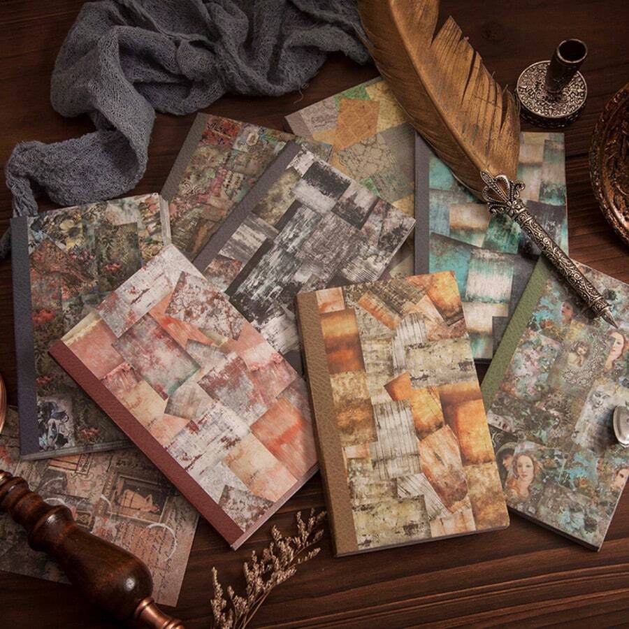 JotBox Baroque Palace Art Material Paper Vintage Scrapbook Background Base Collage Cutting Non-Adhesive Memo Paper - Baroque Art Scrapbook Paper - View 1