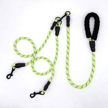 1 Pair 2-Dog Leash Outdoor Dual-Head Triple Dog Chain Suitable For Golden Retriever Shiba Inu Small Medium Large Dogs P-Chain Dog Walking Leash - Multicolor - View 7