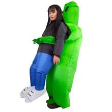 Halloween Christmas Party Alien Hugging Inflatable Costume, Unisex Inflatable Costume, Personalized Holiday Outfit Inflatable Costume, Blower Included, Battery Not Included - Size L for Height 1.5m-2m - View 2