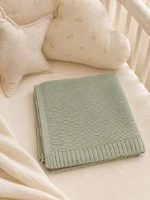 1pc Wrinkled Fabric Customized Embroidered Throw Blanket, Scalloped Hem, Customizable Stitching Decoration, 6 Colors Available, Multi-Purpose Indoor Lounge Blanket, Thoughtful Holiday Gift For All Adult Family Members - Multicolor - View 15