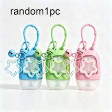 Portable Small Hand Sanitizer Bottle With Silicone Sleeve, Keychain And Star Charm, Leak-Proof Design, Reusable, Suitable For Soap, Lotion, Etc., Travel Size Hand Sanitizer Bottle With Colorful Silicone Sleeve And Keychain, Suitable For Office, Gym, Travel And School - Multicolor - View 14