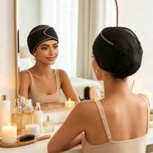 2-In-1 Non-Slip Sleep Headband - Mesh Durag Cap Suitable For Any Different Hairstyles, Adjustable Hook And Loop Closure, Comfortable And Breathable Mesh Cap - A - View 1