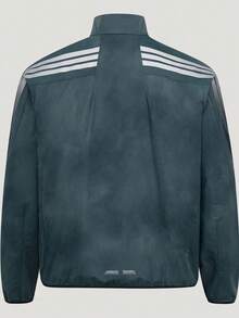 Adidas Men's Light Sports All Over Print Jacket Urban Cycling Series Sun Protection UPF50+ Water-Repellent Casual Jacket KY4909 - Grey - View 3