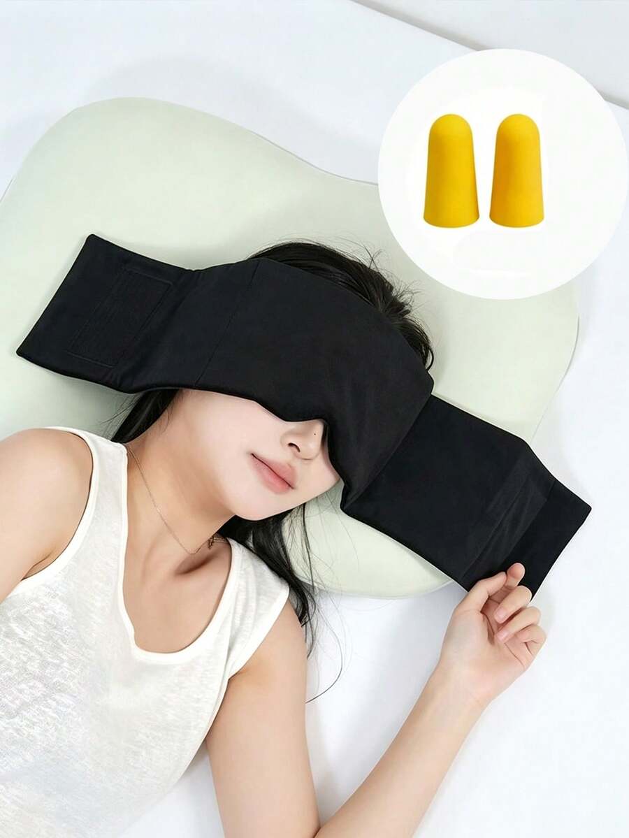3pcs Weighted Velvet Eye Mask Set: Relieves Eye Fatigue. Made Of Lightweight And Breathable Material, Effectively Blocks Light. Perfect For Students, Office Workers And Travelers. Whether For Napping, Nighttime Rest, Home Relaxation Or Long-Distance Travel, It's An Excellent Choice. Absolutely A High-Quality Product To Improve Sleep Quality. - Multicolor - View 1