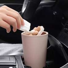 Mini Car Trash Can, Car Storage Bin, Car Trash Bag, Portable Car Trash Can, Cup Holder Trash Can - Multicolor - View 4