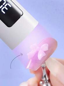 UV LED Nail Lamp Gel Nail Polish Dryer, Tabletop Mini Handheld Rechargeable UV Nail Lamp With Stand, 200mAh USB Powered Fast Curing Nail Dryer For Gel Polish, DIY Nail Art Tool - Multicolor - View 4