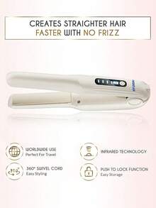 HYUNDAI 2-In-1 Portable Straightener & Curler, Wireless Ceramic Heating Plates, Rechargeable Cordless Clamp, Upgraded Smart Temperature Control Anti-Scald, Suitable For Party And Travel - Multicolor - View 12