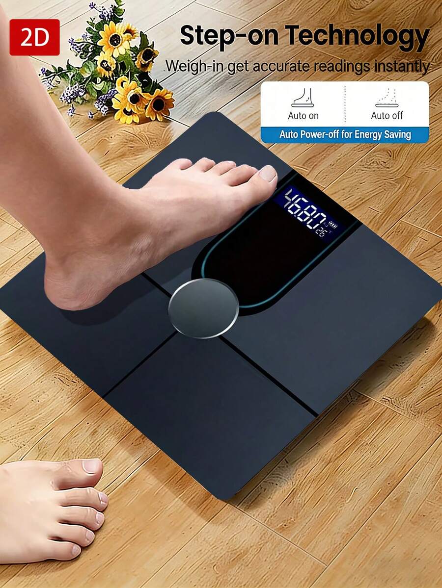 [Timbangan Berat Badan Digital] Timbangan Digital Kamar Mandi Kapasitas Tinggi 390 Lbs, Platform Ekstra Lebar, Penimbangan Akurat, Layar LCD dengan Lampu Latar dan Angka Besar yang Mudah Dibaca
