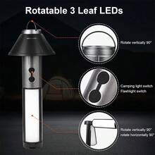 1 buah Lampu Kemah Multifungsi, Senter yang Dapat Diatur 270°, Lampu Suasana, Lampu Gantung Portabel untuk Luar Ruangan, Mode Pencahayaan Multi-Gear Cerdas, Sumber Cahaya Ganda, Fokus Teleskopik Jarak Jauh-Dekat, Mode Lampu Sorot yang Dapat Diatur Secara Bebas, Tinggi Tiang Lampu yang Dapat Diatur 20,39 inci, Penting untuk Aktivitas Luar Ruangan, Rumah, dan Penerangan Malam - MultiWarna - View 8