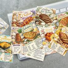 25pcs Vintage Bread Making Recipe Cards, Illustrated Bread Baking Guide Cards With Ingredients & Instructions, Kitchen Reference Cards, Gift For Home Bakers & Bread Lovers - Multicolor - View 6