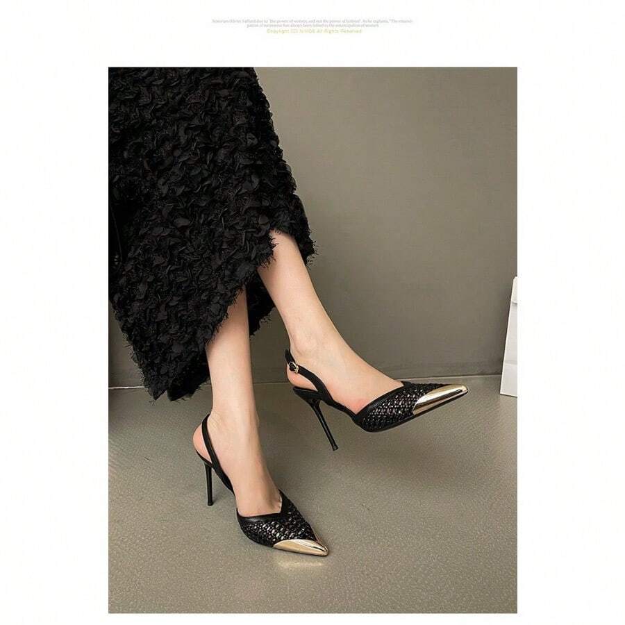 Women Heeled Sandals - 黑色 - 查看 1