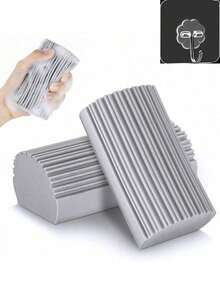 6/4/2/1pc Kitchen Cleaning Dust Removal Sponge Wet Tool Reusable Magic Dusting Sponge Duster For Cleaning Blinds, Glass, Baseboards, Vents, Mirrors, Window Tracks, Bathroom, Kitchen Durable Absorbent Sponge Kitchen Essential - Multiple Styles - View 11
