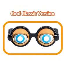 Pull‑String Blinking Googly Eyes Glasses, Funny Wacky Novelty Prank Eyewear, Party Photo Booth Props For Halloween Birthday Carnival - Multicolor - View 10