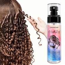 100ml Natural No-Rinse Curly Hair Styling Spray, With Moroccan Argan Oil And Coconut Oil, Refreshing Moisturizing Hair Mist, Create Shiny Curls, Long-Lasting Curl Hold - Full Size - View 4