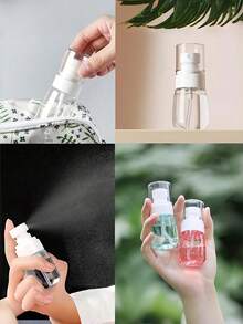 2 piezas Botellas de recarga de perfume, diseño minimalista transparente, múltiples colores disponibles, a prueba de fugas y duraderas, adecuadas para perfume, colonia, aceite esencial, esenciales para el trabajo, viajes y talla grande - Multicolor - Ver 6