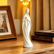 Minimalist Virgin Mary Figurine Decor, 3D Printed, Religious Style Craft Ornament For Home Shelves, Garden, Bookshelf - A - View 2