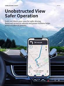 1pc Car Phone Holder With Hook Clip, 360° Rotatable, Easy Operation, Strong Stability, Compatible With 4.7-7 Inch Phones, Suitable For Car Air Vent, Fits Most Car Models, Plug And Play - Twill Style - View 9