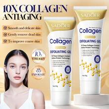 SADOER 2pcs Collagen Exfoliating Gel, Facial Cleansing Scrub Mud Exfoliating Face Wash Dead Skin Remover, Suitable For Face And Body Collagen Exfoliating Gel, Face And Body Scrub, Deep Pore Cleansing, Suitable For All Skin Types, Daily Facial And Body Care - Multiple Styles - View 8
