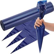 Extra Large Thickened Piping Bags Roll 21 Inch, 22/30/50pcs Reusable Piping Bags, Burst-Resistant, Suitable For Cake Cupcake Decoration, Home Kitchen Birthday Wedding Holiday Party Baking Tools - Dark Blue - View 2
