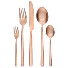 GRÄWE table cutlery 10 pieces stainless steel matte, Series Rome, copper color- - Übersicht 6