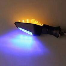 4 pares de Pisca Seta Para Moto De Led  Universal Com Traseira Led Lightes - A - Visão 5