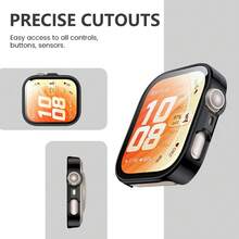 2pcs Ivory White Fit 5pro Smartwatch Tempered Glass Integrated Protective Case & Film - 2pcs Ivory White Shell Film Integrated - View 10