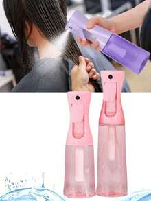 1pc High Pressure Continuous Spray Bottle, Alcohol Continuous Sprayer (10.1oz/100/200/300ml), Household Continuous Spray Bottle, Ultra-Fine Mist Sprayer, Reusable Hair Product, Refillable Bottle, Back To School Essential, Gift For Girls - Pink - View 14