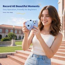 Popoto Instant Camera, Includes Camera Protective Case, Photo Paper, Optical Imaging Film With Retro Feel, Get A Physical Photo Instantly, Suitable For Beginners, Great Gift, Capture Beautiful Moments Of Sea Breeze, Beach Fun, Party, Summer Travel (Battery Not Included) - View 9