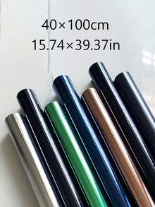 Vigour Summer Black Silver Solar Film, Sun Protection Heat Insulation Glass Film, Privacy Window Film, Home Heat Insulation Window Film, Reflective Window Film, One-Way Vision Anti-Peeping Window Sticker, Removable Static Adsorption Film, Balcony Sunshade Solar Film Light Blocking Reflective, Suitable For Home Office, Perfect Gift - Multicolor - View 12
