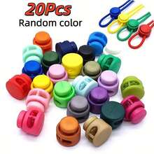 20/30/40/50/60/68/75/88/94/100Pcs Multi-Color Dual-Hole Plastic Spring Buckles, Random Colors, Macaron Color Series, Elastic And Stable, Suitable For Hoodie Drawstrings, Mask Cord Adjustment, Handmade Beaded Jewelry Making, DIY Sewing Bags And Clothing Practical Elastic Cord Accessories. - Multicolor - View 19