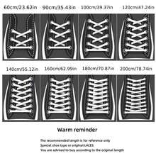 6雙/3組 8mm+5mm 手工棉繩鞋帶,適合日常更換,適用於滑板鞋與運動鞋 - 3套裝-8mm+5mm(白色+黑色+米白色)棉繩 - 查看 9