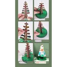 1pc Magic Tree Colorful Christmas Tree Magic Watering Paper Tree Can Bloom And Crystallize Creative Christmas Gift - Multicolor - View 6